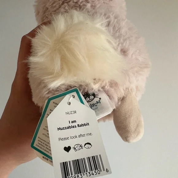 Jellycat Nuzzables Rabbit NWT - Picture 5 of 6